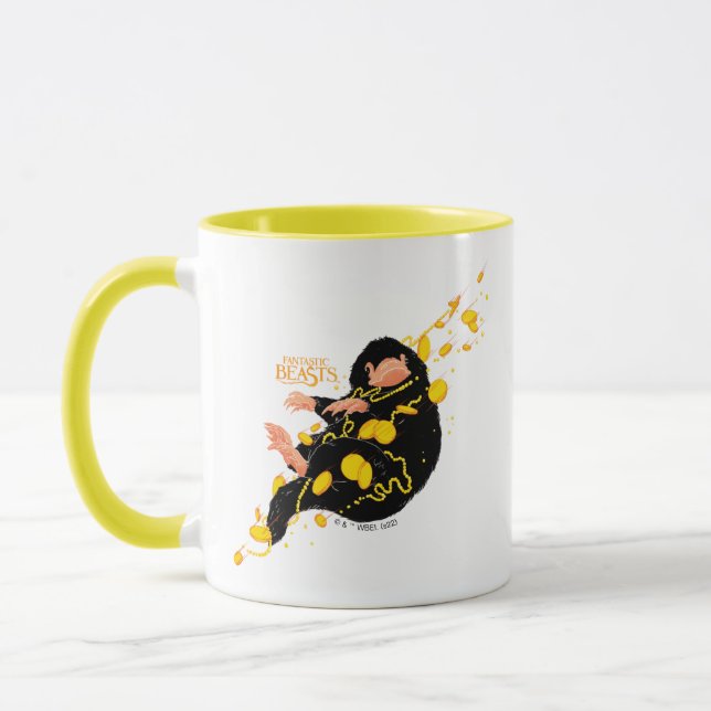 Mug Niffler Flottant Avec Or (Gauche)
