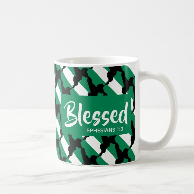 Mug NIGERIA Éphésiens Écriture chrétienne béni (Droite)