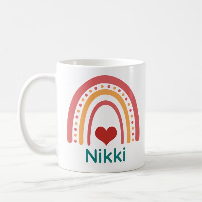 Mug Nikki Vintage Boho Arc-en-ciel (Gauche)