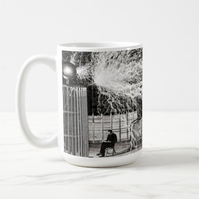 Mug Nikola Tesla Electricity (Gauche)