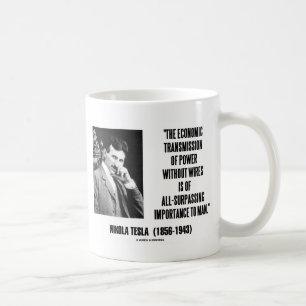 Mug Nikola Tesla Transmission Économique Du Pouvoir