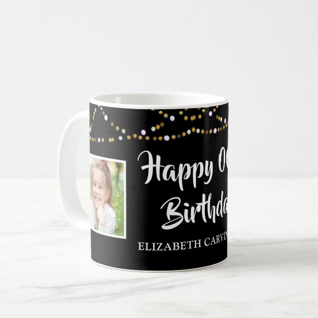 Mug N'importe quel anniversaire puis et maintenant Pho (Devant gauche)
