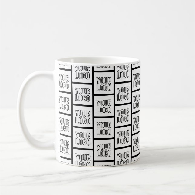 Mug N'importe quel Motif de répétition de logo ou d'im (Gauche)