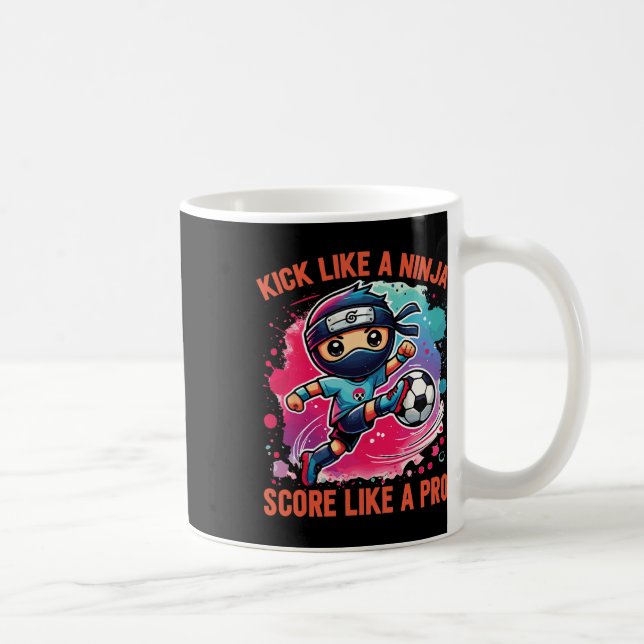 Mug Ninja de footballeur botter comme un ninja marquer (Droite)