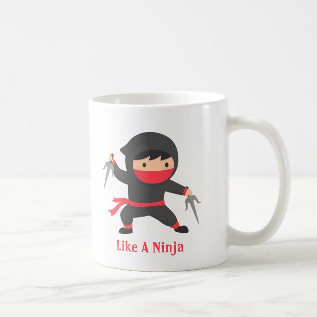 Mug Ninja furtif avec armes Sai pour enfants (Droite)