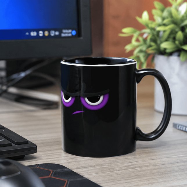 Mug Ninja noir en colère (Créateur téléchargé)