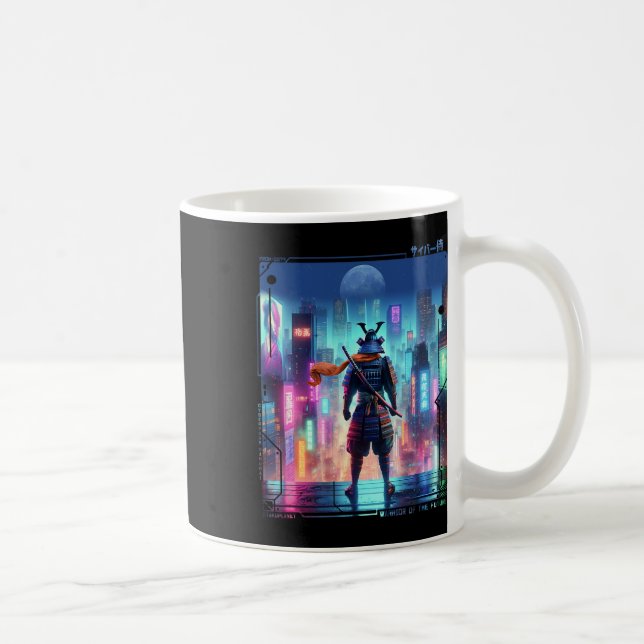 Mug Ninja Samurai Poteau Électrique En Cybe Rétro Japo (Droite)
