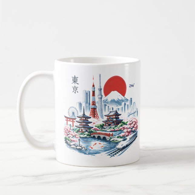 Mug Nippon Sakura Tokyo Cerisier  (Gauche)