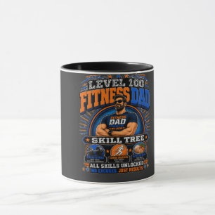 Mug Niveau 100 Fitness Papa T-shirt – Arbre de Compéte
