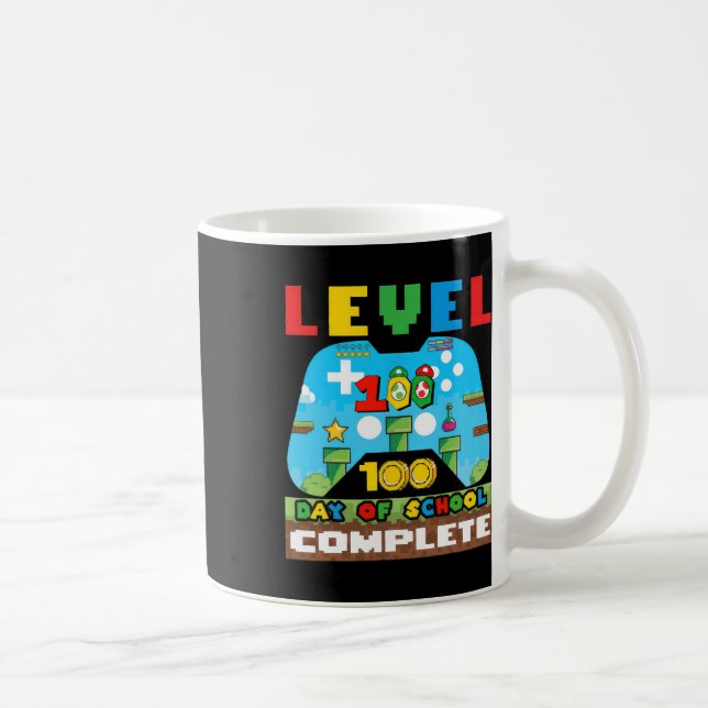 Mug Niveau 100 Jours De L'École Complet Jeu Vidéo Game (Droite)
