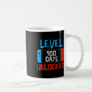 Mug Niveau 100 Jours Scolaire Déverrouillé Gamer Boys