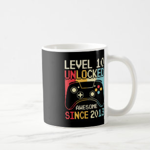 Mug Niveau 10 Débloqué Jeu Vidéo 10ème Anniversaire Jo