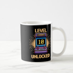 Mug Niveau 10 Déverrouiller Jeu d'anniversaire 10 ans