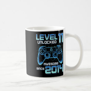 Mug Niveau 11 Débloqué Fête de jeu vidéo 11e anniversa