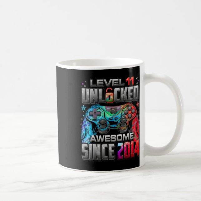 Mug Niveau 11 Débloqué Incroyable Depuis Anniversaire  (Droite)
