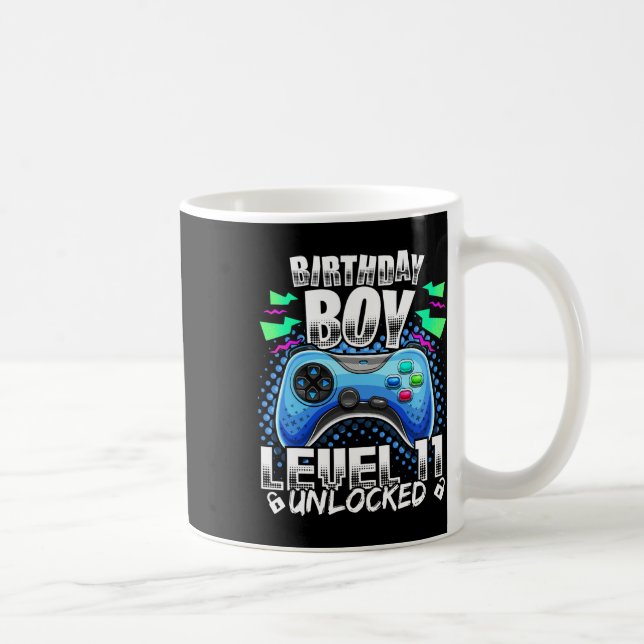 Mug Niveau 11 Déverrouillé Jeu vidéo 11e Anniversaire  (Droite)