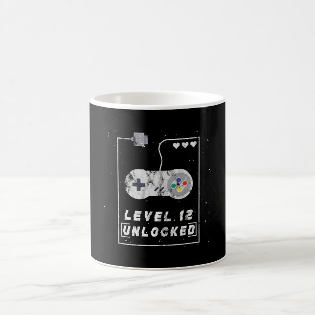 Mug Niveau 12 Déverrouillé 12e anniversaire (Centre)