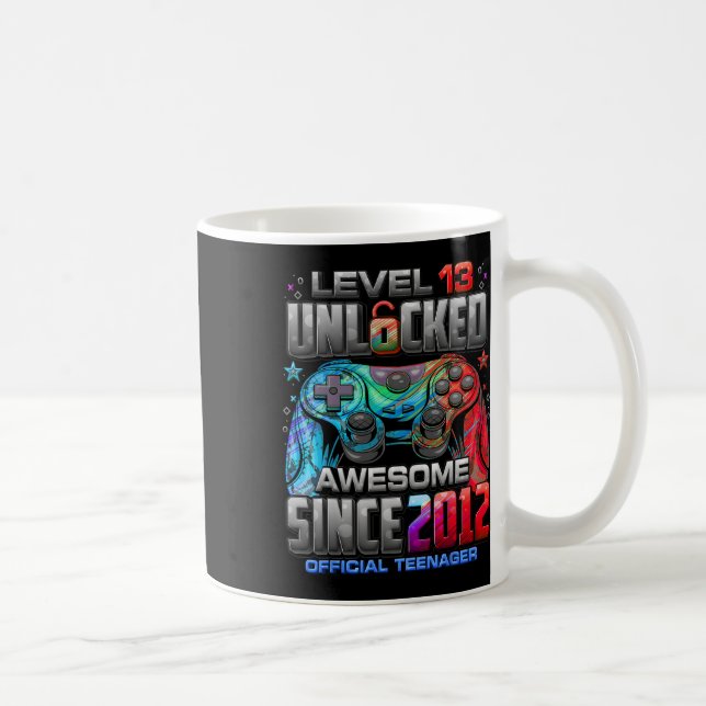Mug Niveau 13 Débloqué Incroyable Depuis Anniversaire  (Droite)