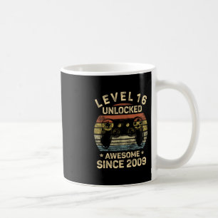 Mug Niveau 16 Débloqué 16e Anniversaire Cadeaux 16 Ans