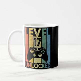 Mug Niveau 17 Débloqué Chemise Drôle de Joueur Vidéo 1