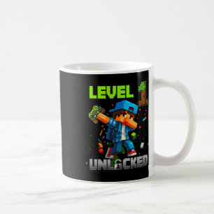 Mug Niveau 1 Débloqué Drôle Anniversaire Garçon Pixel 