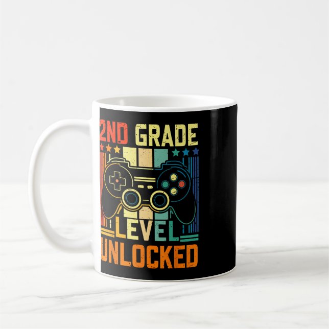 Mug Niveau 2e année Déverrouillé Jeu vidéo Ck À l'écol (Gauche)