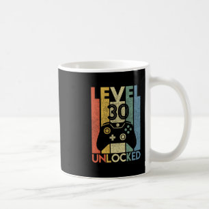 Mug Niveau 30 Débloqué Drôle de joueur vidéo 30e anniv