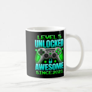 Mug Niveau 5 Débloqué 5 Ans Pour Garçons 5ème Annivers