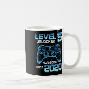 Mug Niveau 5 Débloqué Jeu Vidéo Fête 6ème Anniversaire