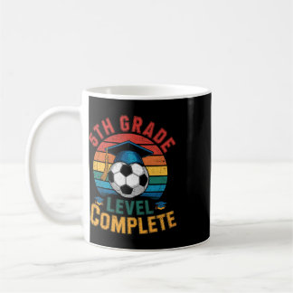 Mug Niveau 5e année Fille Garçon Football Dernier jour