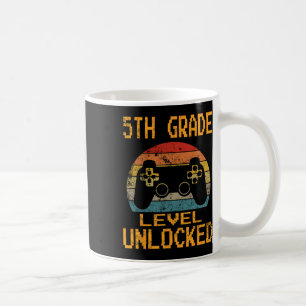 Mug Niveau 5e Débloqué Jeux Vidéo Retour à l'école