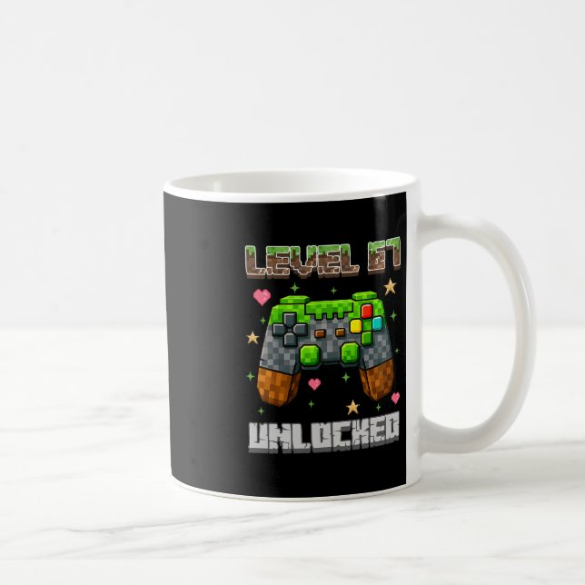 Mug Niveau 67 Débloqué École de jeu Mème Six Sept Garç (Droite)