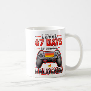 Mug Niveau 67e Jours d'école débloqués Joueur Vidéo de