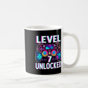 Mug Niveau 7 Débloqué Chemise Drôle de joueur de jeu v