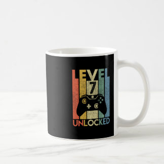 Mug Niveau 7 Débloqué Drôle Vidéo Joueur 7ème Annivers