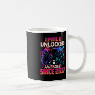 Mug Niveau 8 Débloqué Incroyable Depuis 2017 Joueur Pi