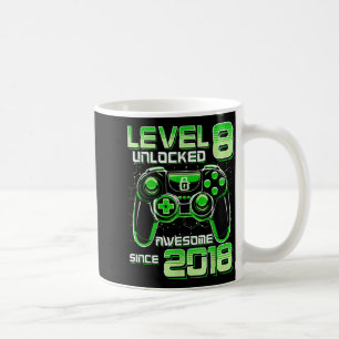 Mug Niveau 8 Débloqué Incroyable Depuis 2018 8ème Anni