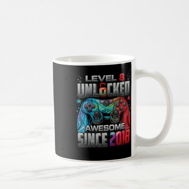 Mug Niveau 8 Débloqué Incroyable Depuis Anniversaire 8 (Droite)
