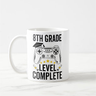 Mug Niveau 8e année Niveau complet Gamer de graduation