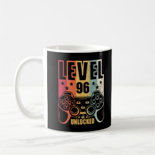 Mug Niveau 96 Jeu déverrouillé Jeu d'anniversaire