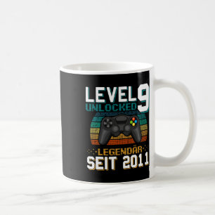 Mug Niveau 9 Débloqué 9e Anniversaire Cadeaux Garçon 9