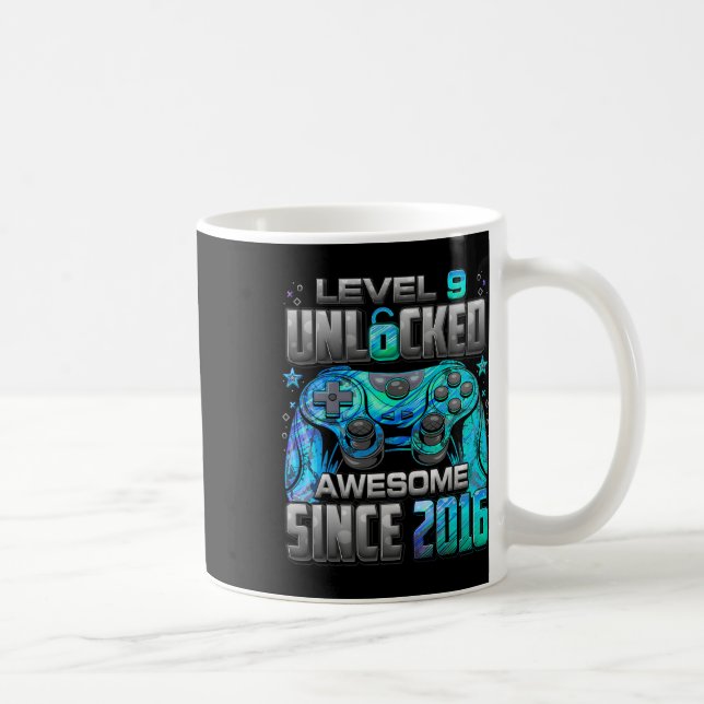 Mug Niveau 9 Débloqué Incroyable Depuis Anniversaire 9 (Droite)