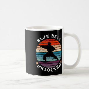 Mug Niveau Ceinture bleue Déverrouillé Réussite Karate
