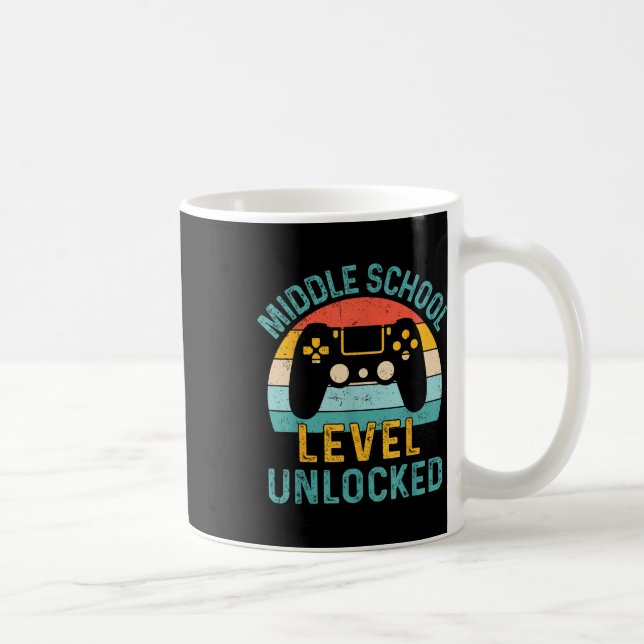 Mug Niveau Collège Débloqué Jeu Vidéo Retour À L'École (Droite)
