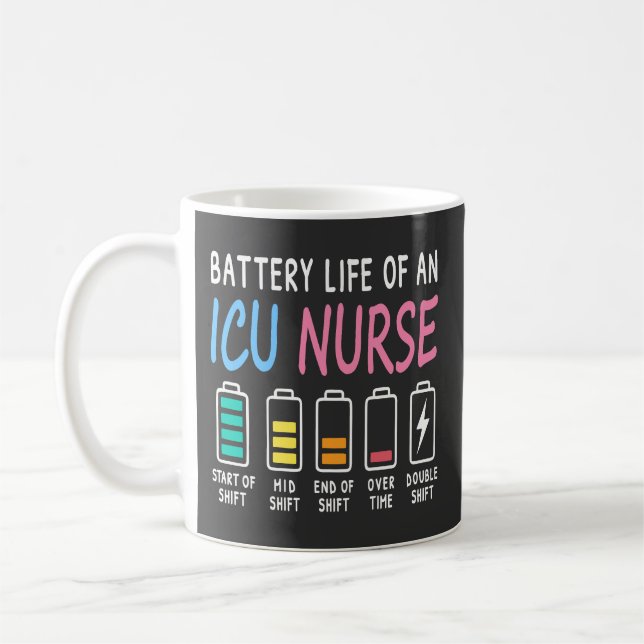 Mug Niveau de batterie d'un graphique d'humour d'infir (Gauche)
