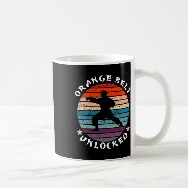 Mug Niveau de ceinture orange Déverrouillé Réussite Ka (Droite)