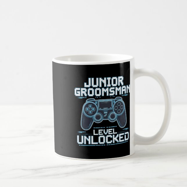Mug Niveau de garçon d'honneur junior débloqué Groupe  (Droite)