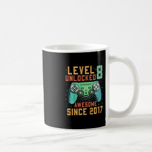 Mug Niveau Enfants 8 Débloqué 8e Anniversaire Garçon d