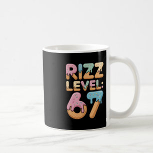 Mug Niveau Rizz 67 Chemise de mème Crème glacée Dégoul