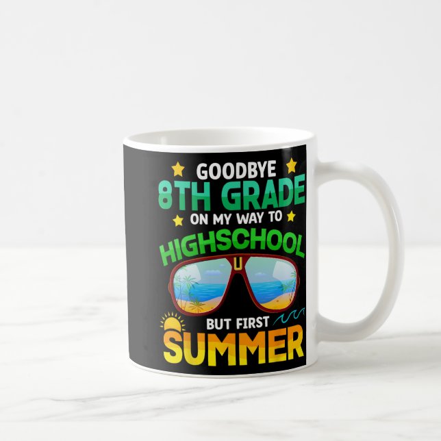 Mug Niveau Secondaire Premier Été Diplômé (Droite)